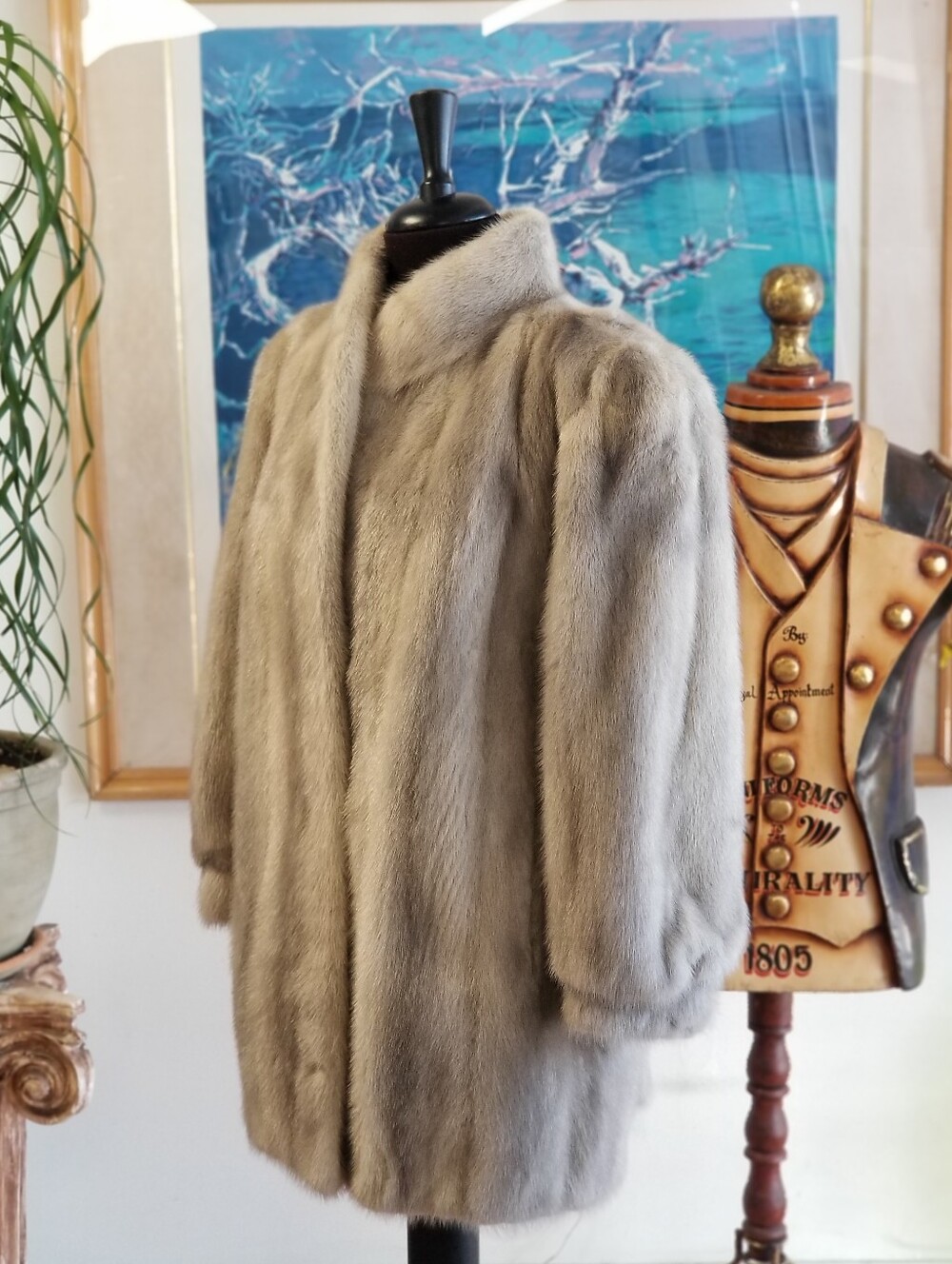 $2895 Classic Light Gray Mink Coat - Picture 5 of 10